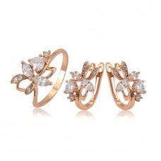 Grezns rotaslietu komplekts  auskari un  gredzens  